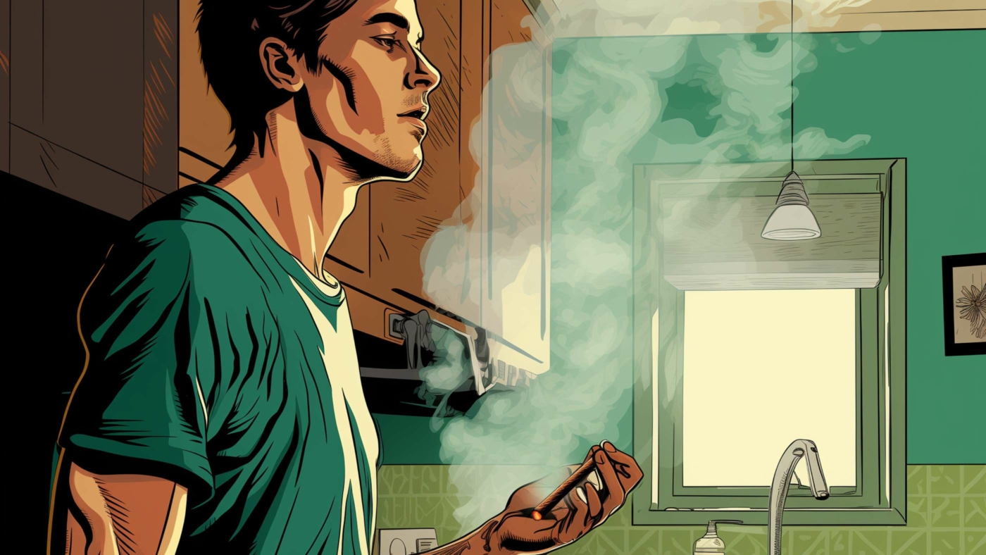 How Does Delta 9 Thc Interact With Other Drugs? 2 Indacloud. A Young Man Smoking A Spliff Standing In Kitchen Ful 66320793 4846 40F0 Bd66 C92055085C34