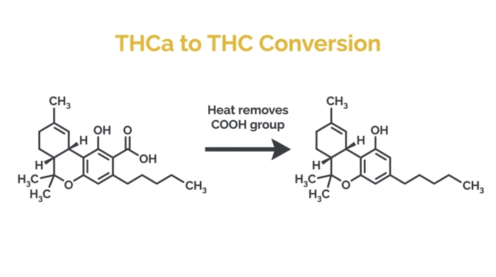 The Complete Guide To Thca Flower: Benefits, Where To Buy, And More 1 Thca Decarboxylation Process