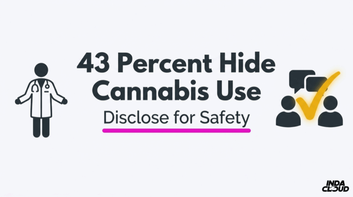 Edibles Before Surgery: How Long To Stop, Risks, And Safer Alternatives 3 Infographic Showing 43 Percent Of Patients Hide Cannabis Use And Encouraging Disclosure For Surgical Safety